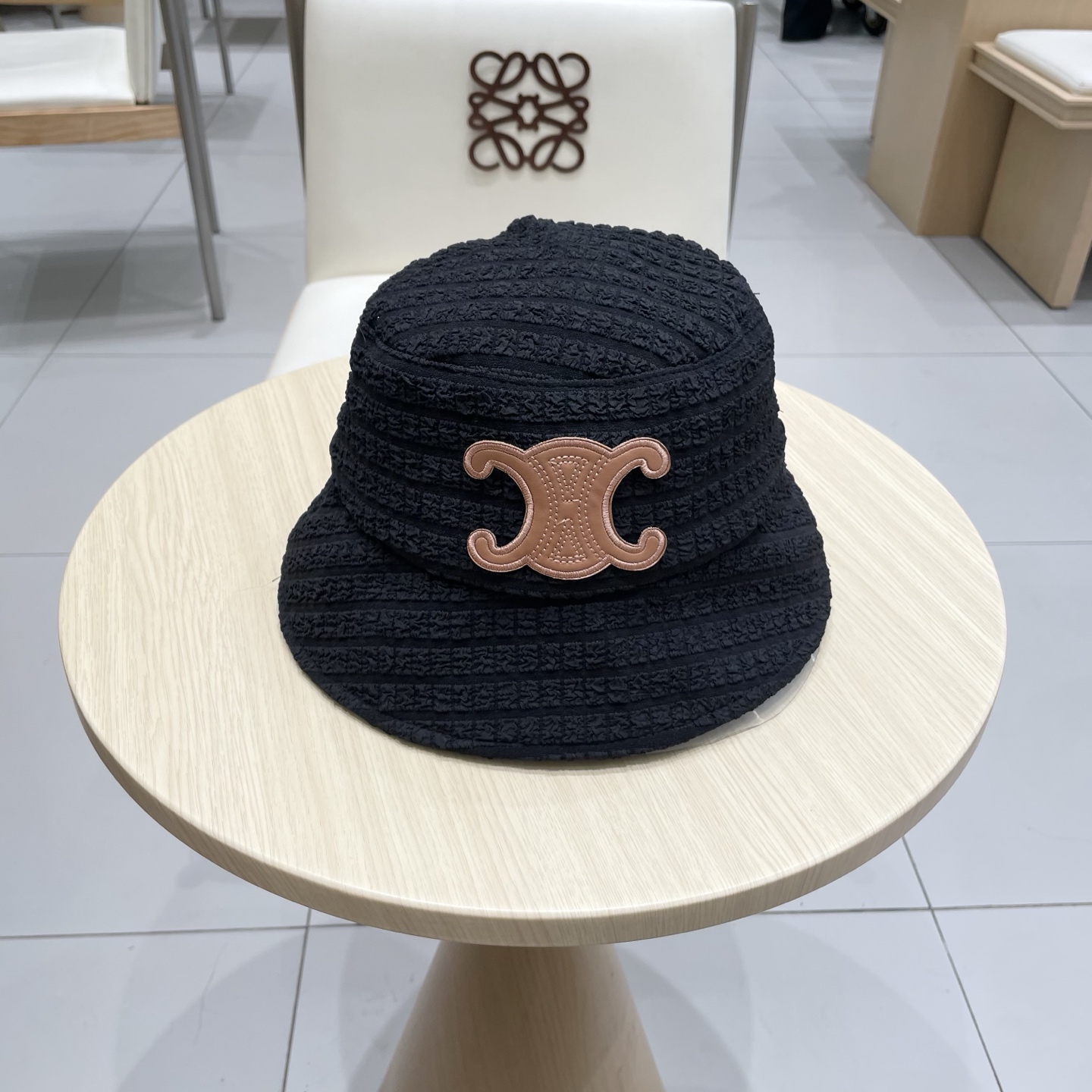  塞琳celine抽绳渔夫帽女春夏季韩版显脸小褶皱盆帽时尚百搭遮阳遮脸水桶帽子