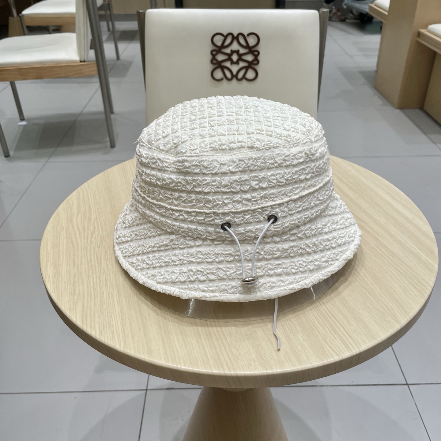  塞琳celine抽绳渔夫帽女春夏季韩版显脸小褶皱盆帽时尚百搭遮阳遮脸水桶帽子