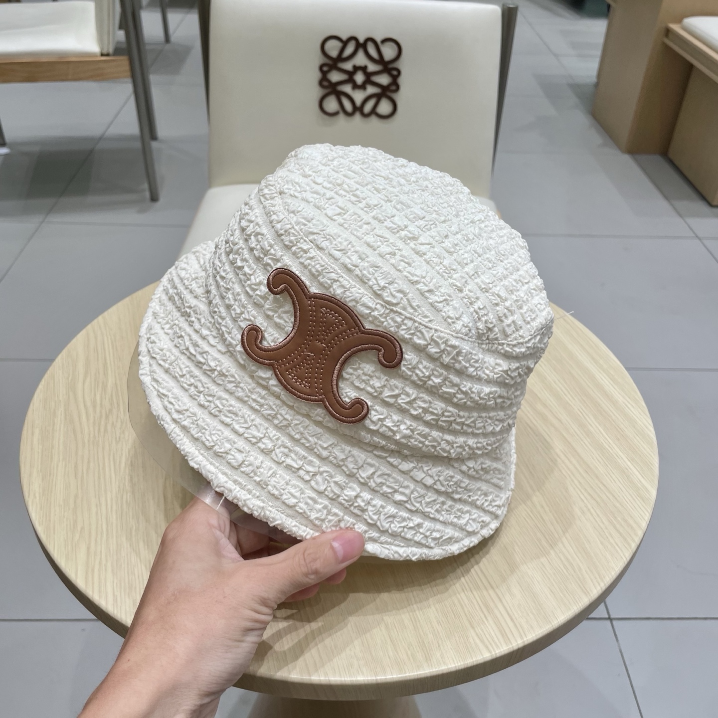  塞琳celine抽绳渔夫帽女春夏季韩版显脸小褶皱盆帽时尚百搭遮阳遮脸水桶帽子