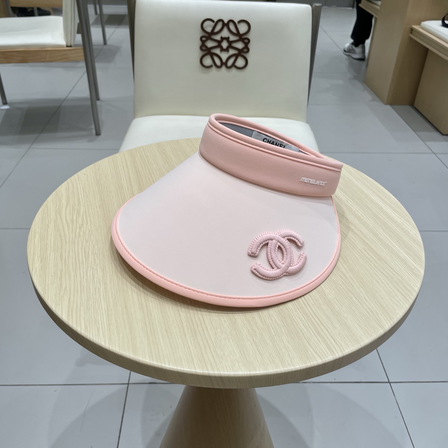  chanel香奈儿双面冰丝空顶遮阳帽女夏天防紫外线扎马尾户外遮阳大檐遮脸太阳帽