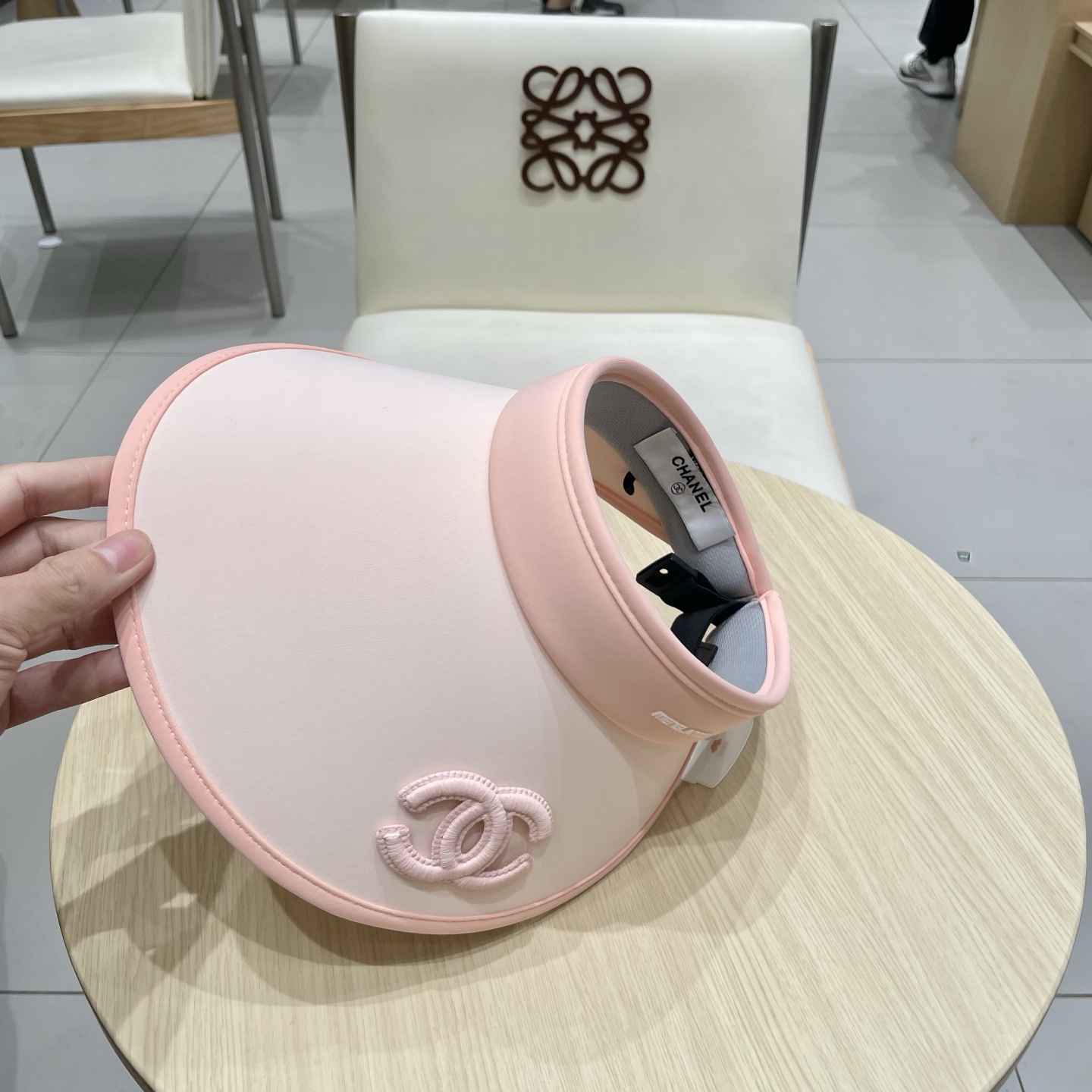  chanel香奈儿双面冰丝空顶遮阳帽女夏天防紫外线扎马尾户外遮阳大檐遮脸太阳帽