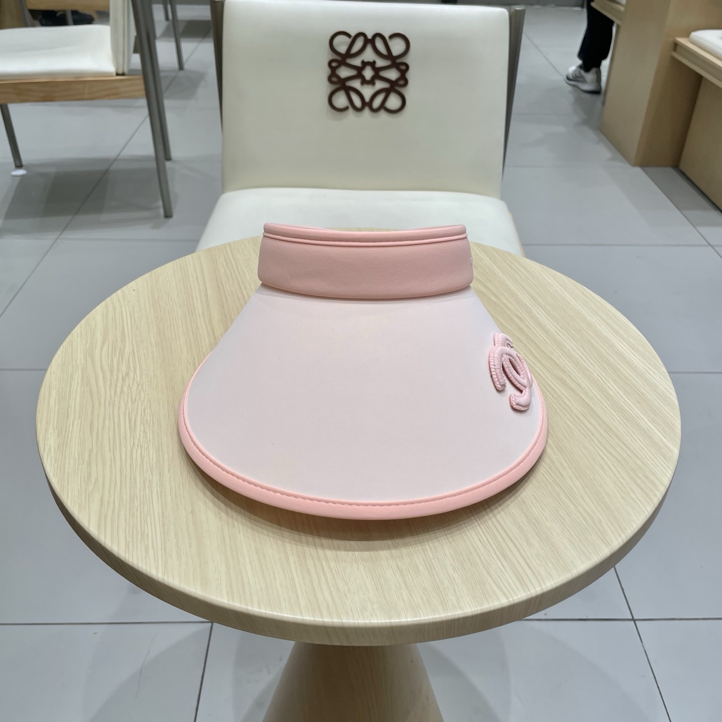  chanel香奈儿双面冰丝空顶遮阳帽女夏天防紫外线扎马尾户外遮阳大檐遮脸太阳帽