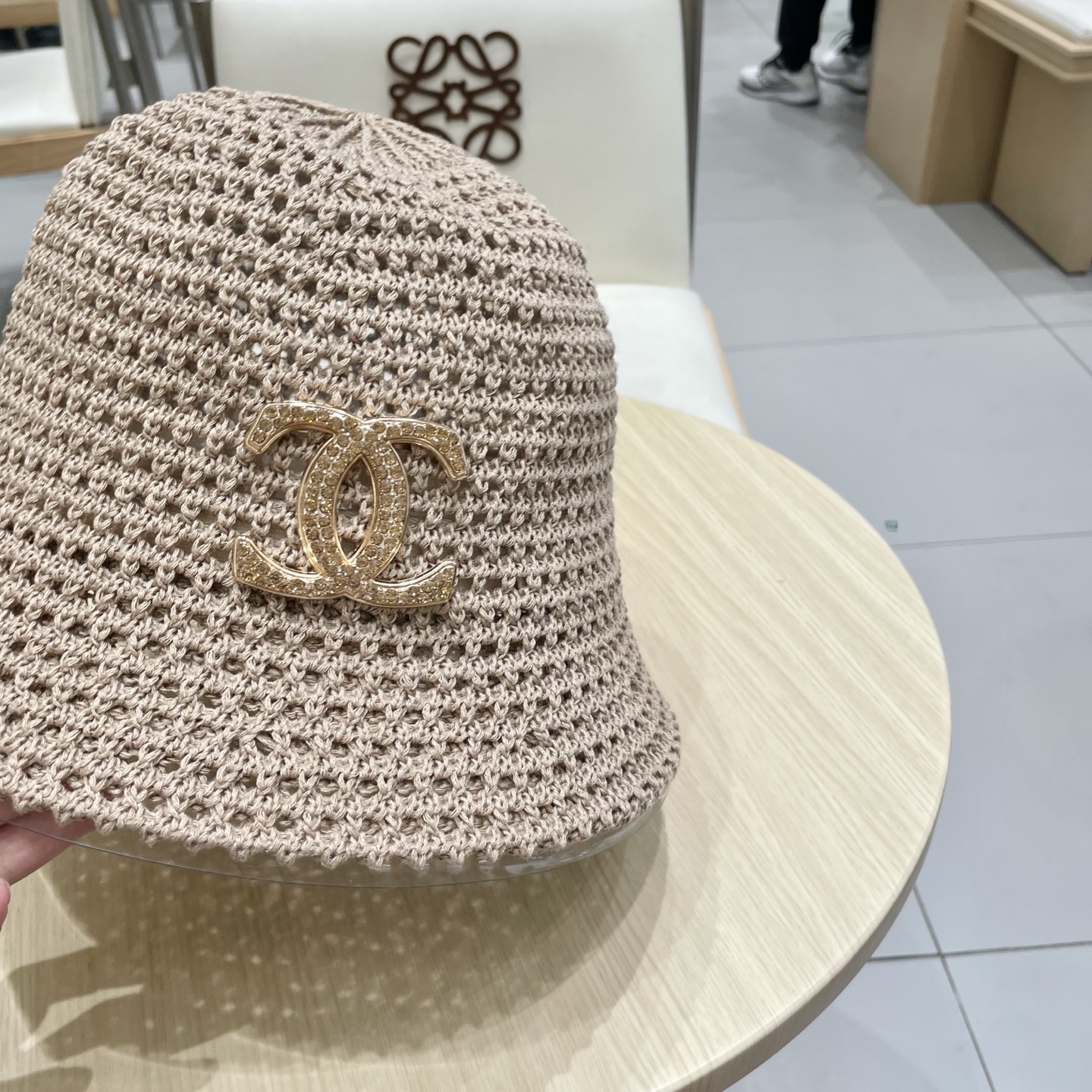  chanel香奈儿2025新款镂空帽子遮阳水桶帽日系春夏季女防晒显脸小盆帽时尚百搭