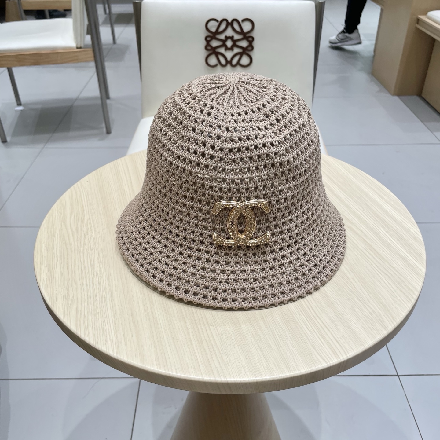  chanel香奈儿2025新款镂空帽子遮阳水桶帽日系春夏季女防晒显脸小盆帽时尚百搭