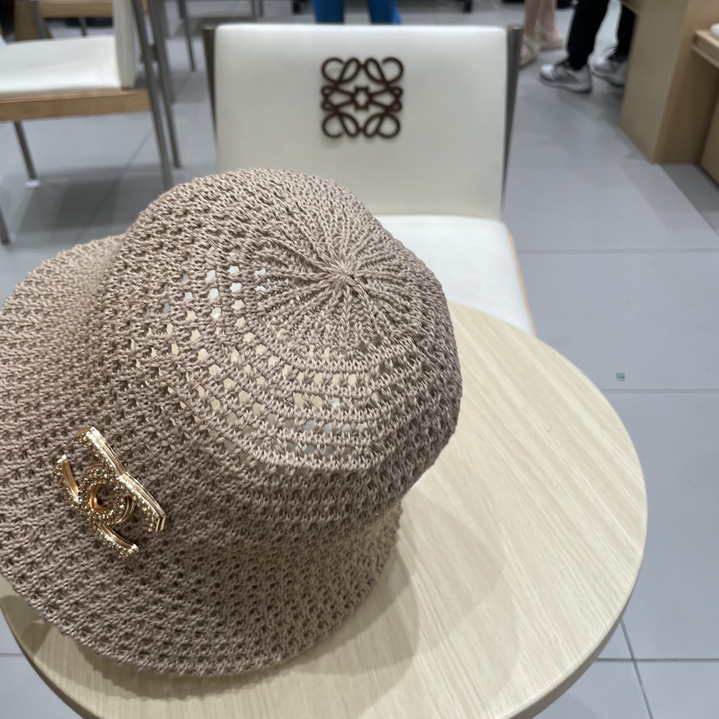  chanel香奈儿2025新款镂空帽子遮阳水桶帽日系春夏季女防晒显脸小盆帽时尚百搭