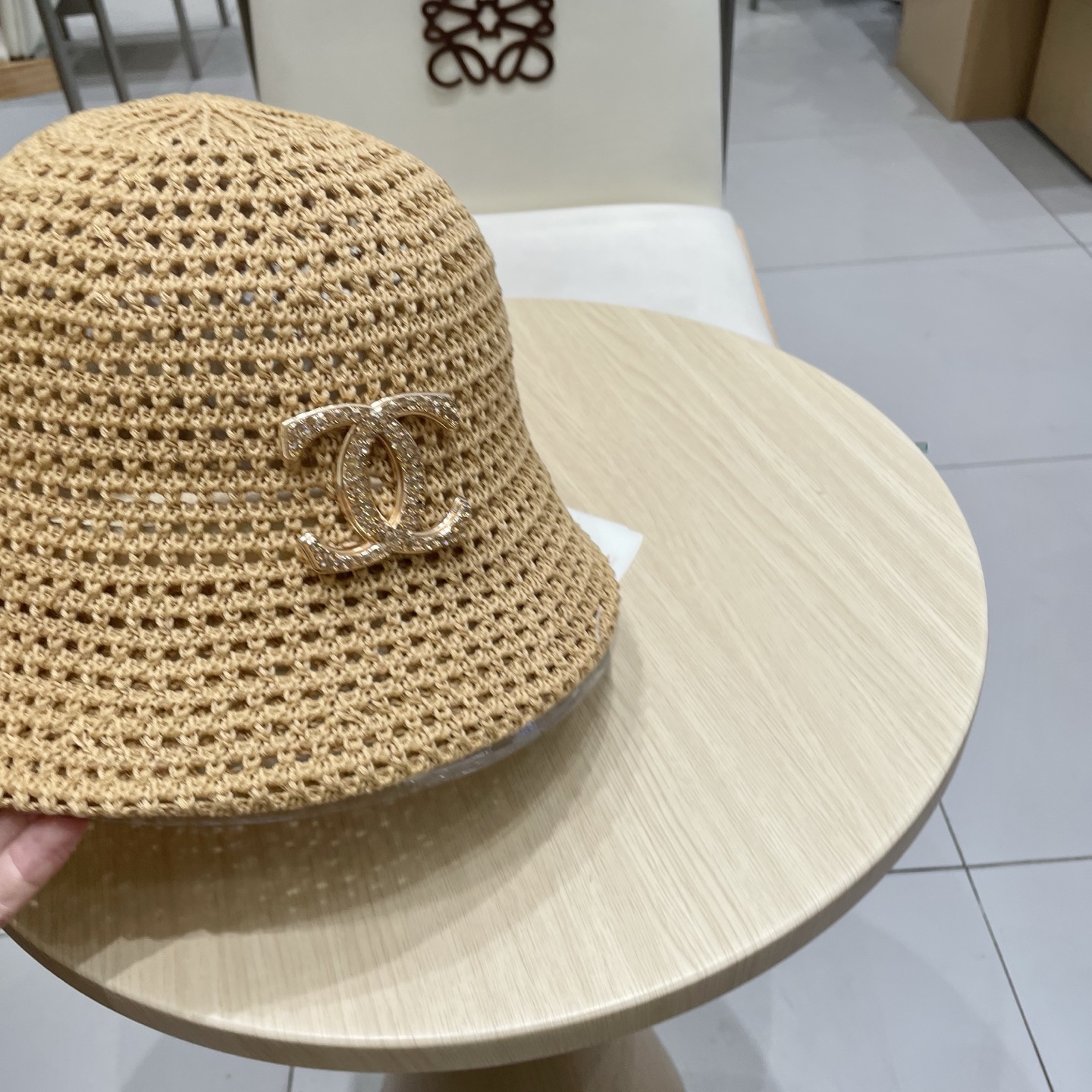  chanel香奈儿2025新款镂空帽子遮阳水桶帽日系春夏季女防晒显脸小盆帽时尚百搭