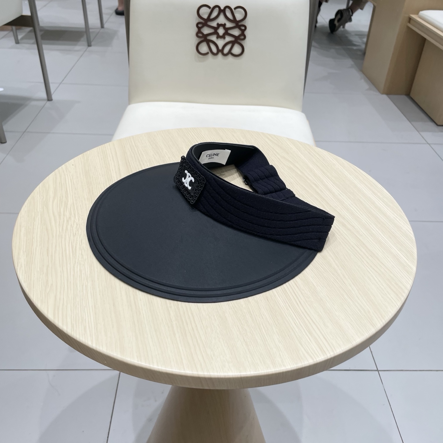  塞琳celine新款无痕一体空顶防晒帽女夏季户外骑车大檐透气防紫外线遮阳帽男