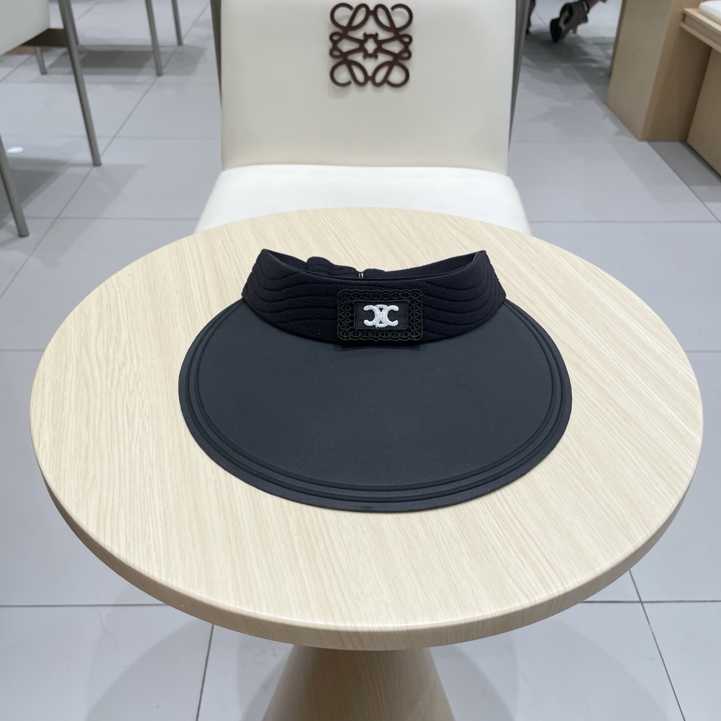  塞琳celine新款无痕一体空顶防晒帽女夏季户外骑车大檐透气防紫外线遮阳帽男