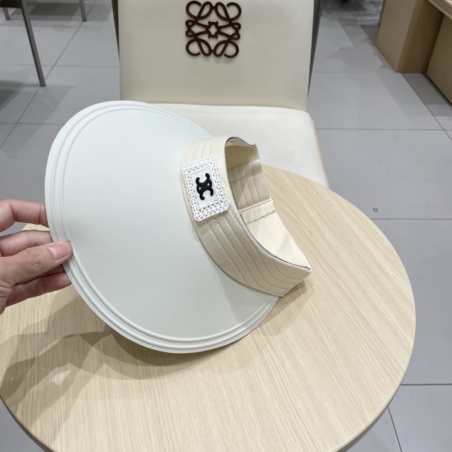  塞琳celine新款无痕一体空顶防晒帽女夏季户外骑车大檐透气防紫外线遮阳帽男