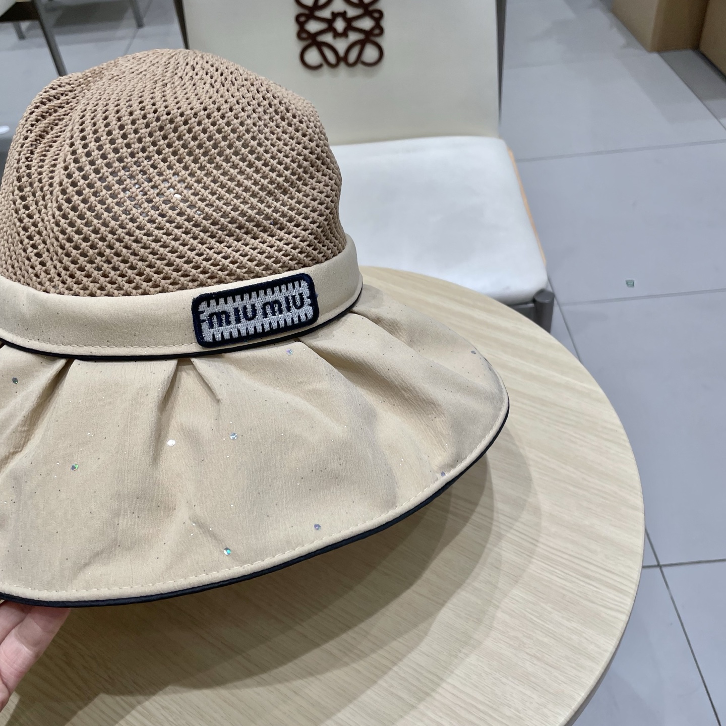  miumiu缪缪新款渔夫帽，遮阳帽，头围57cm