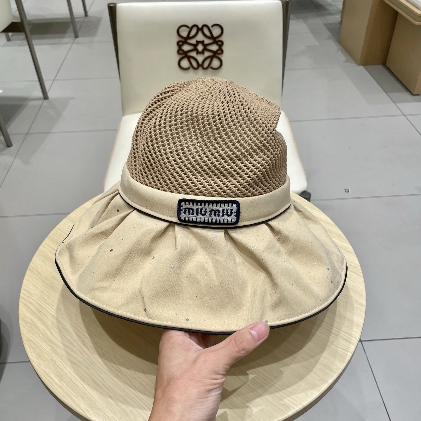  miumiu缪缪新款渔夫帽，遮阳帽，头围57cm