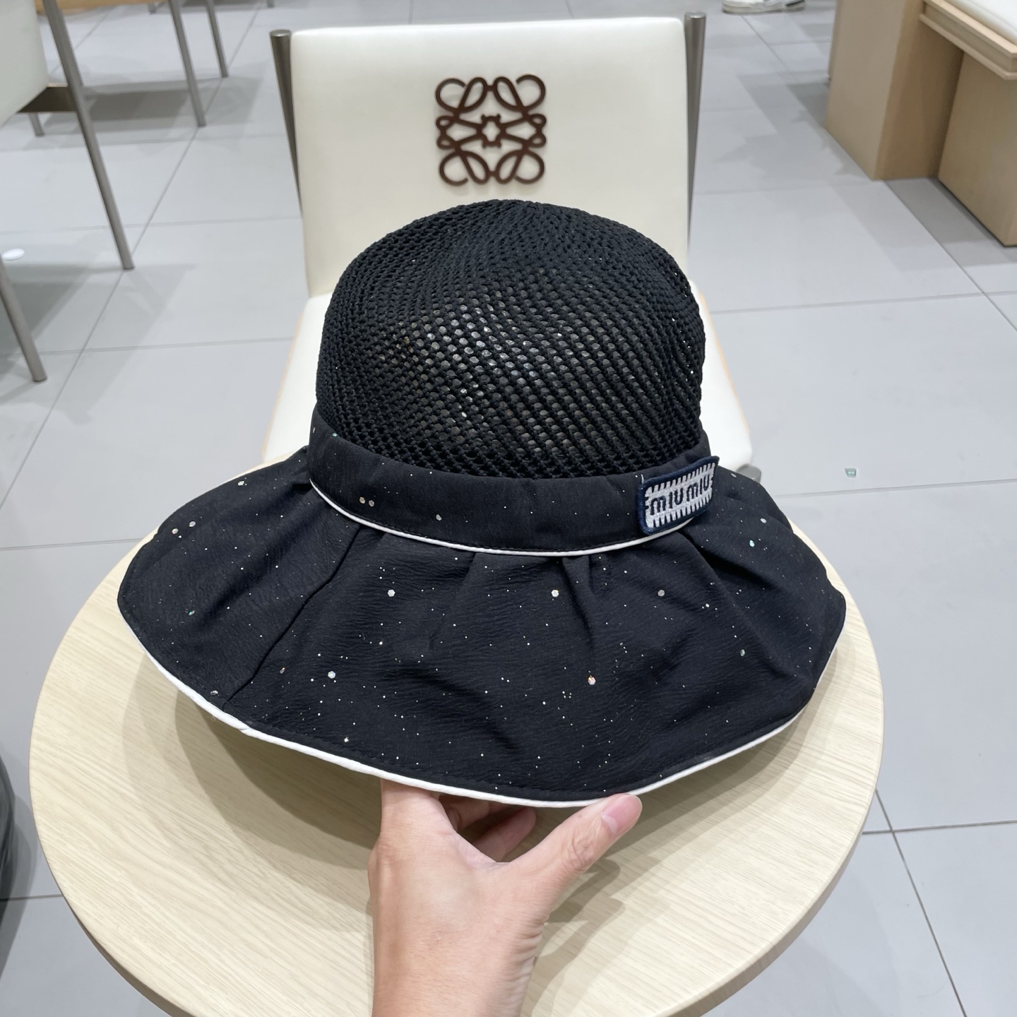  miumiu缪缪新款渔夫帽，遮阳帽，头围57cm