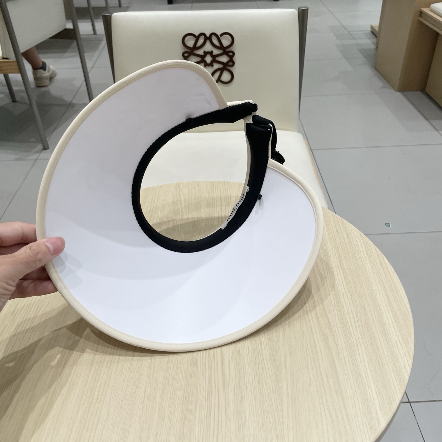  缪缪miumiu潮水墨竹子空顶帽子女夏季清新凉感防紫外线防晒ml