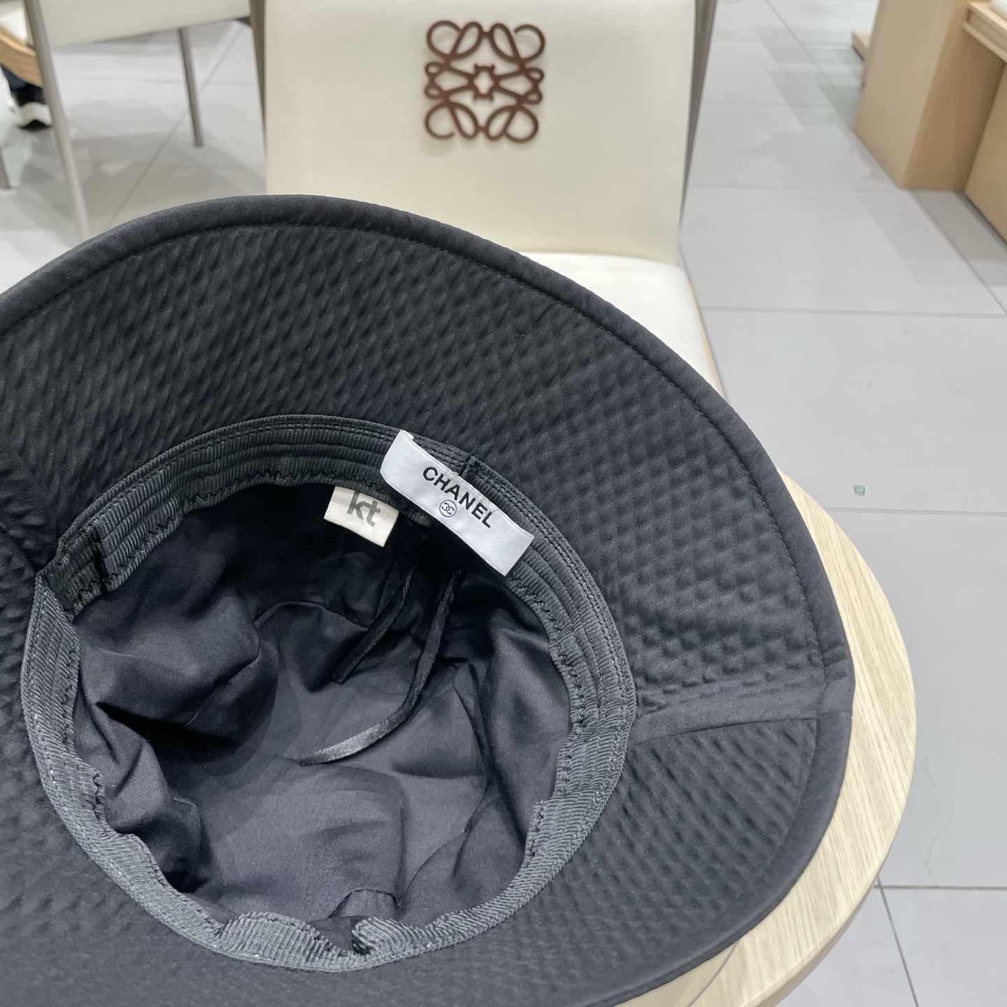 Chanel香奈儿渔夫帽，头围57cm