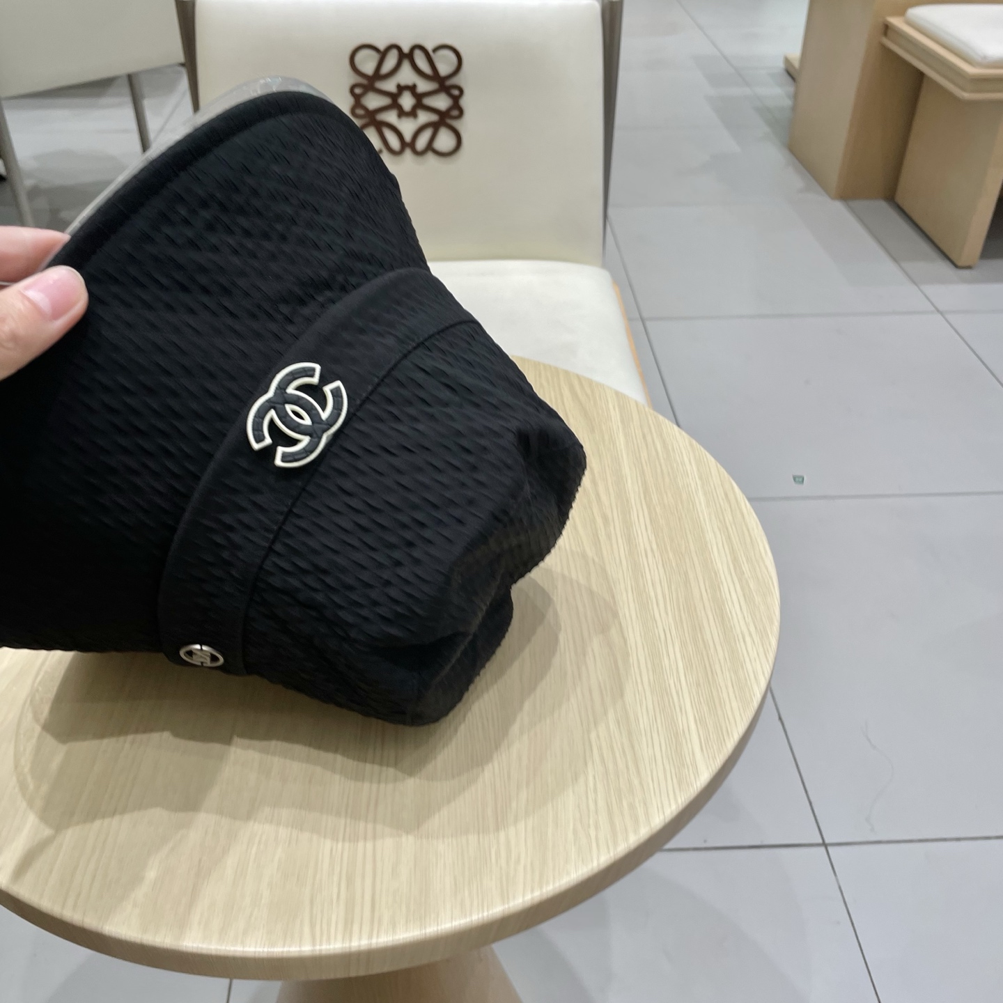 Chanel香奈儿渔夫帽，头围57cm