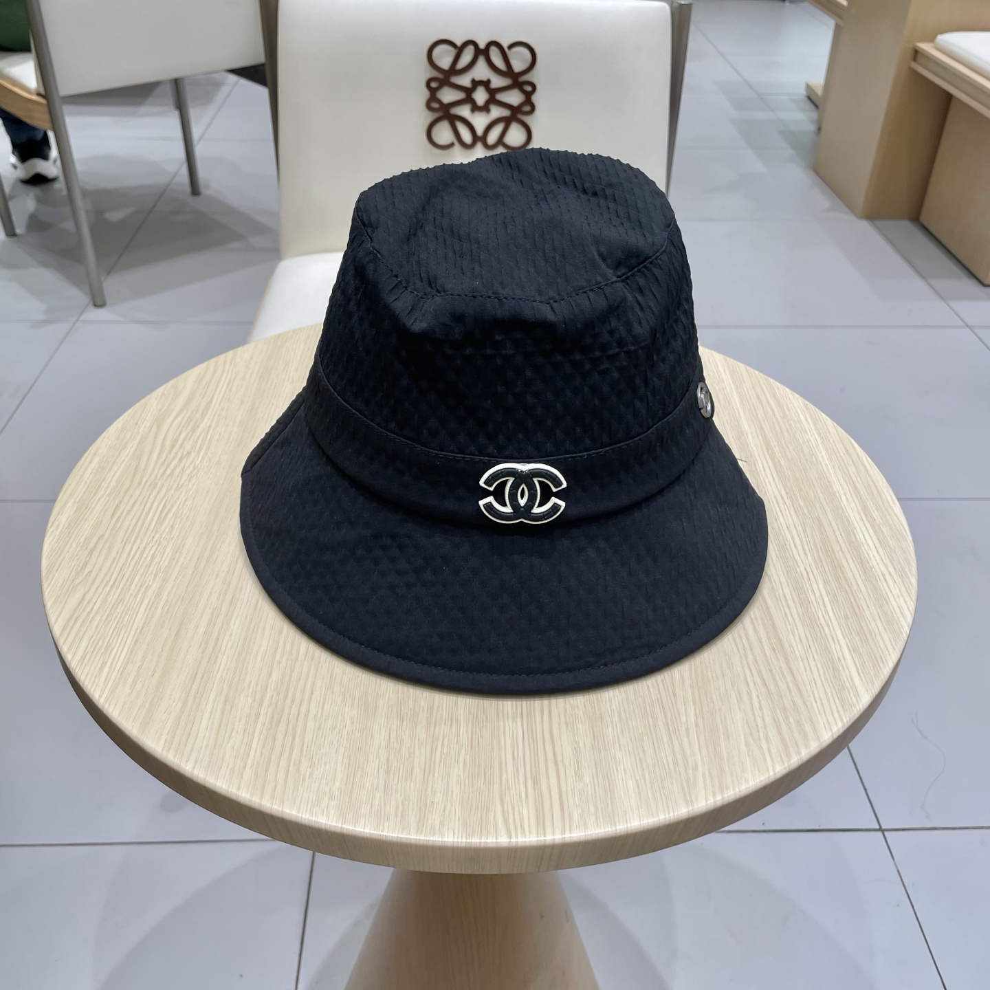 Chanel香奈儿渔夫帽，头围57cm