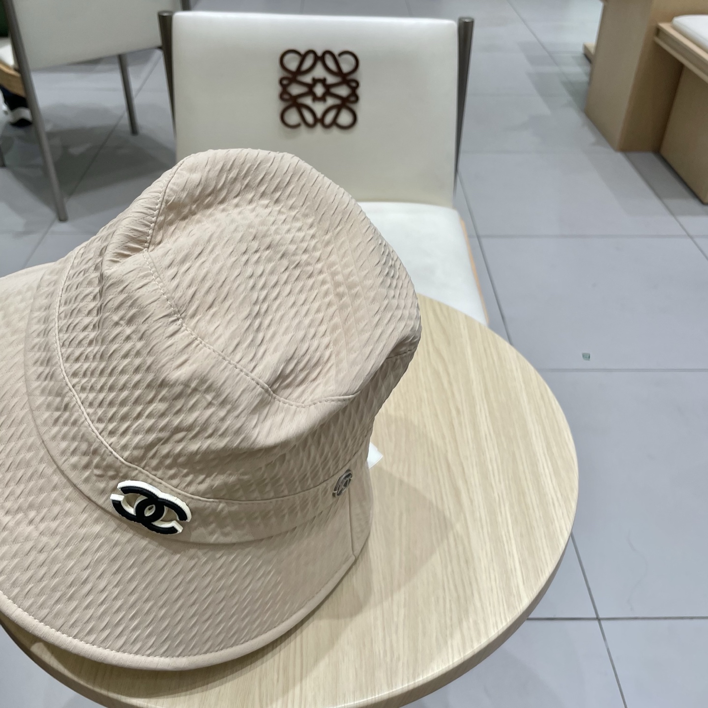 Chanel香奈儿渔夫帽，头围57cm