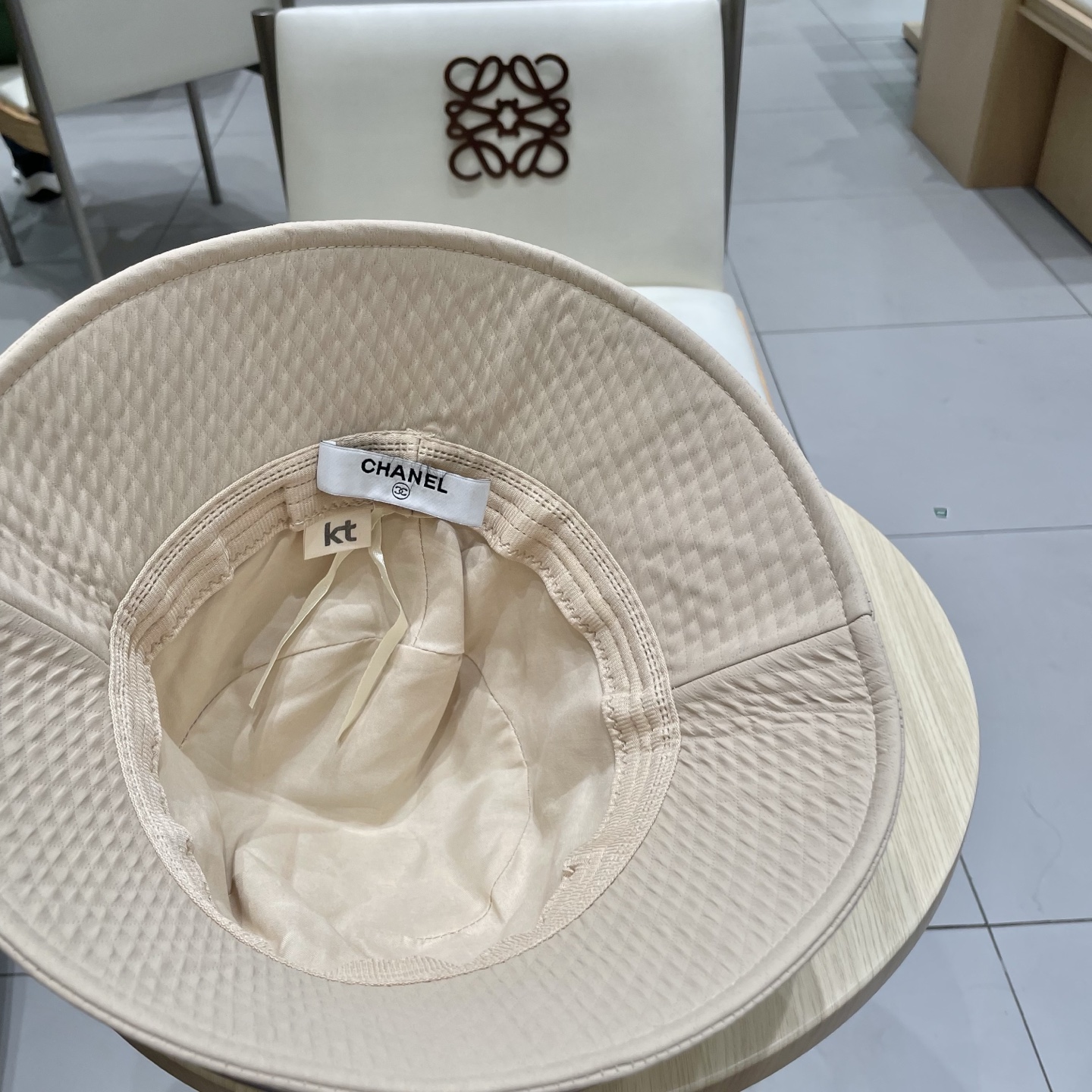 Chanel香奈儿渔夫帽，头围57cm