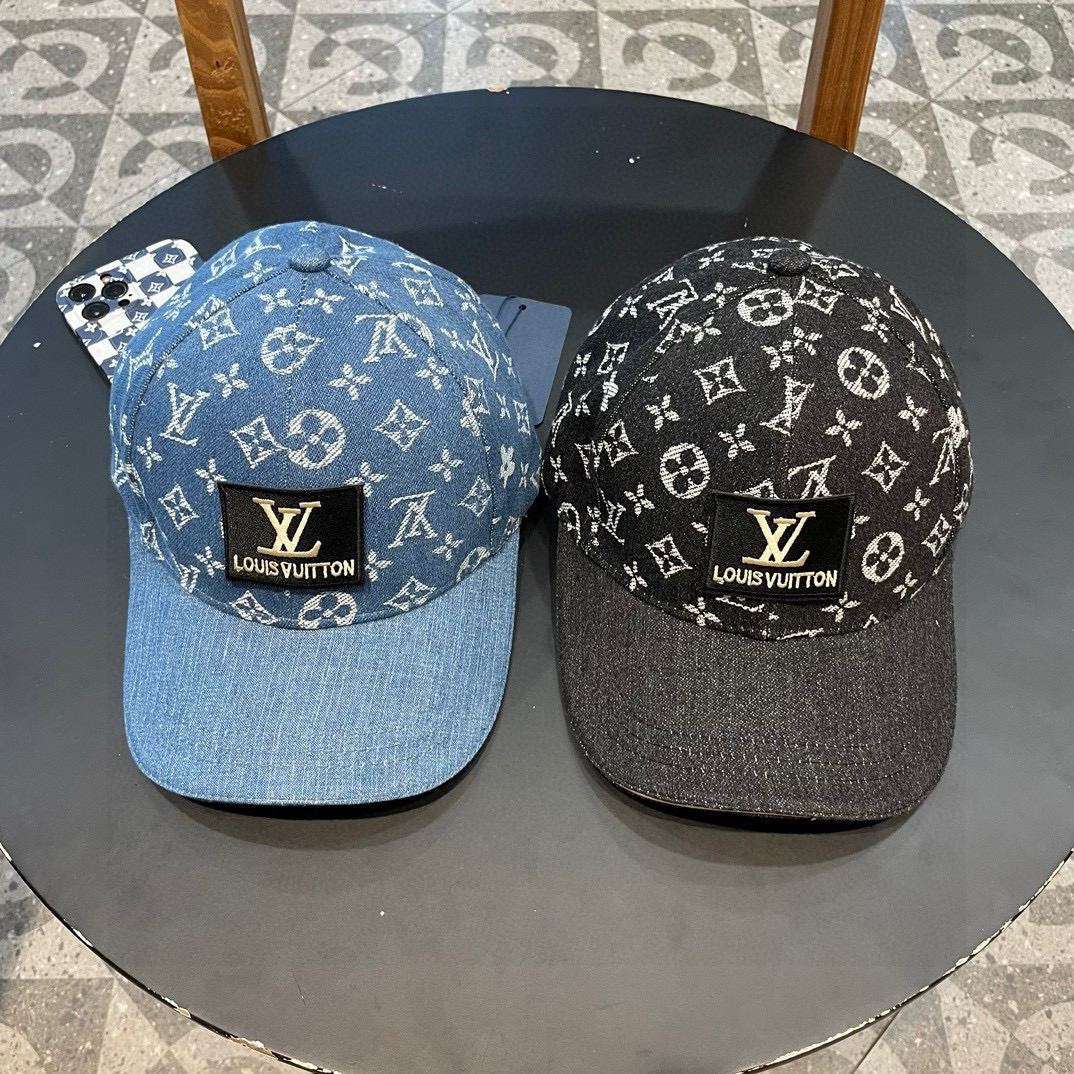  【LV路易威登】新款大牌男女款老花牛仔棒球帽，新款出货，大牌款超好搭配，赶紧入手！