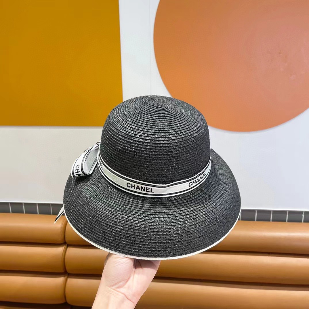     Chanel香奈儿灯笼草帽，高端定制，名媛必备，头围57cm