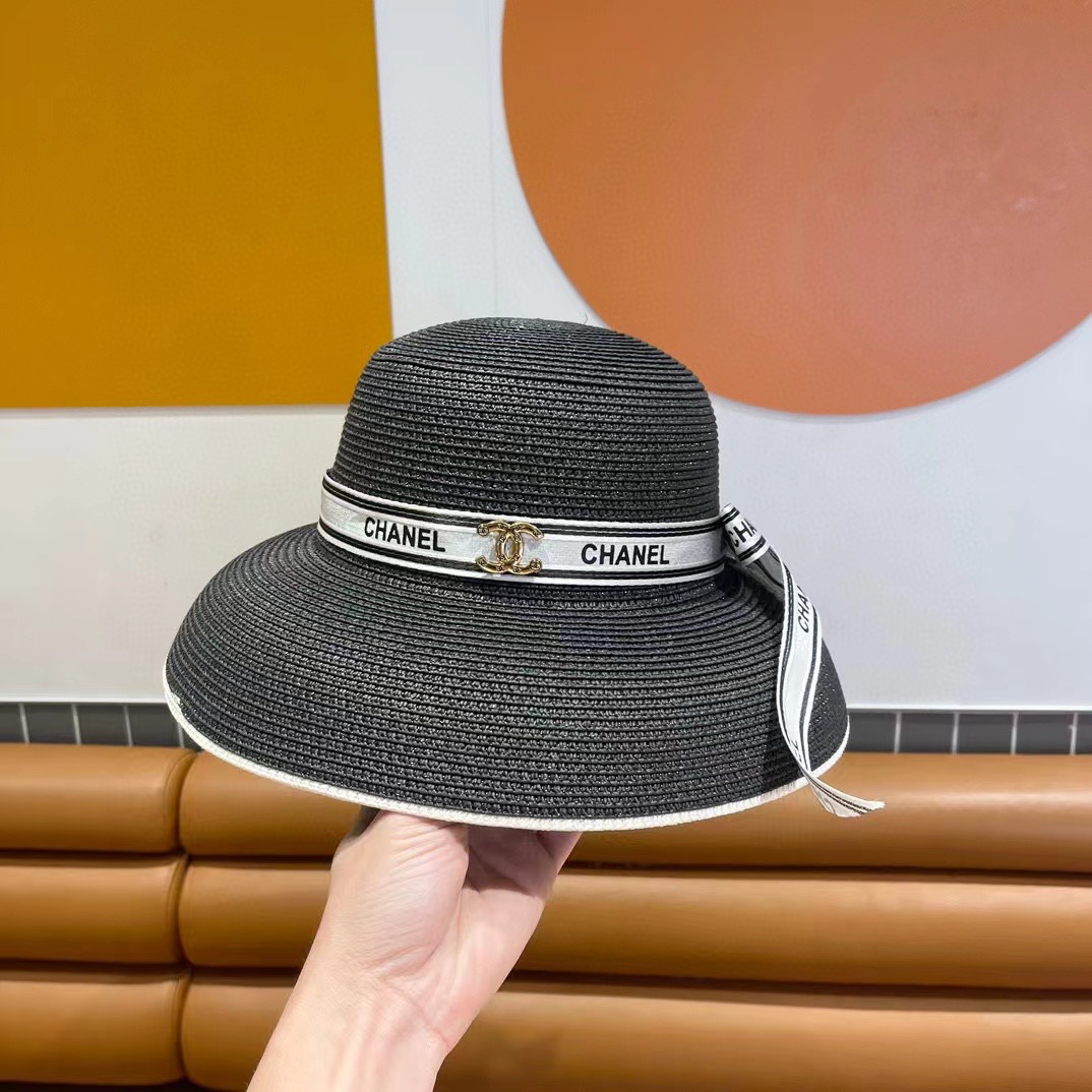     Chanel香奈儿灯笼草帽，高端定制，名媛必备，头围57cm