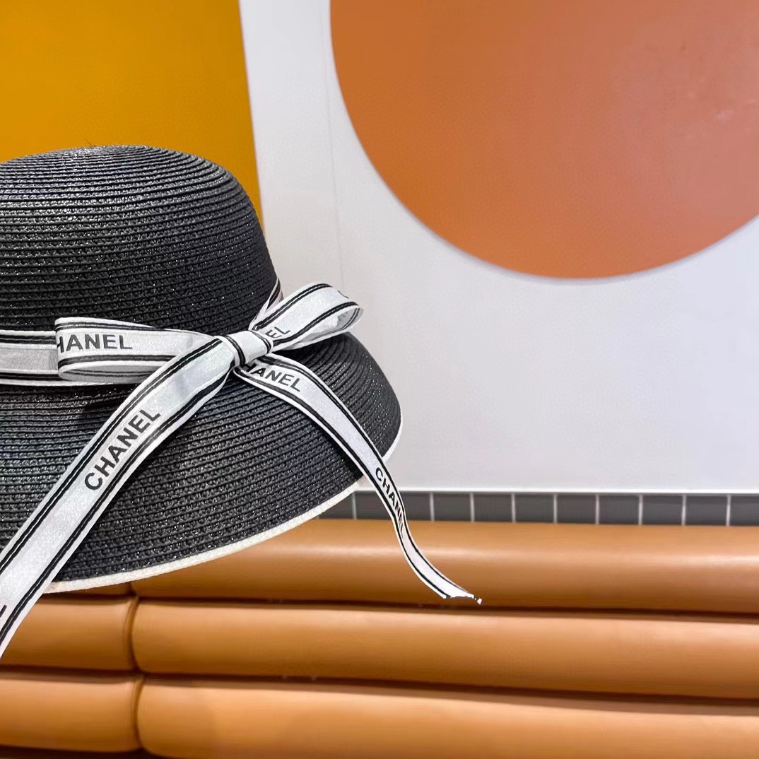     Chanel香奈儿灯笼草帽，高端定制，名媛必备，头围57cm