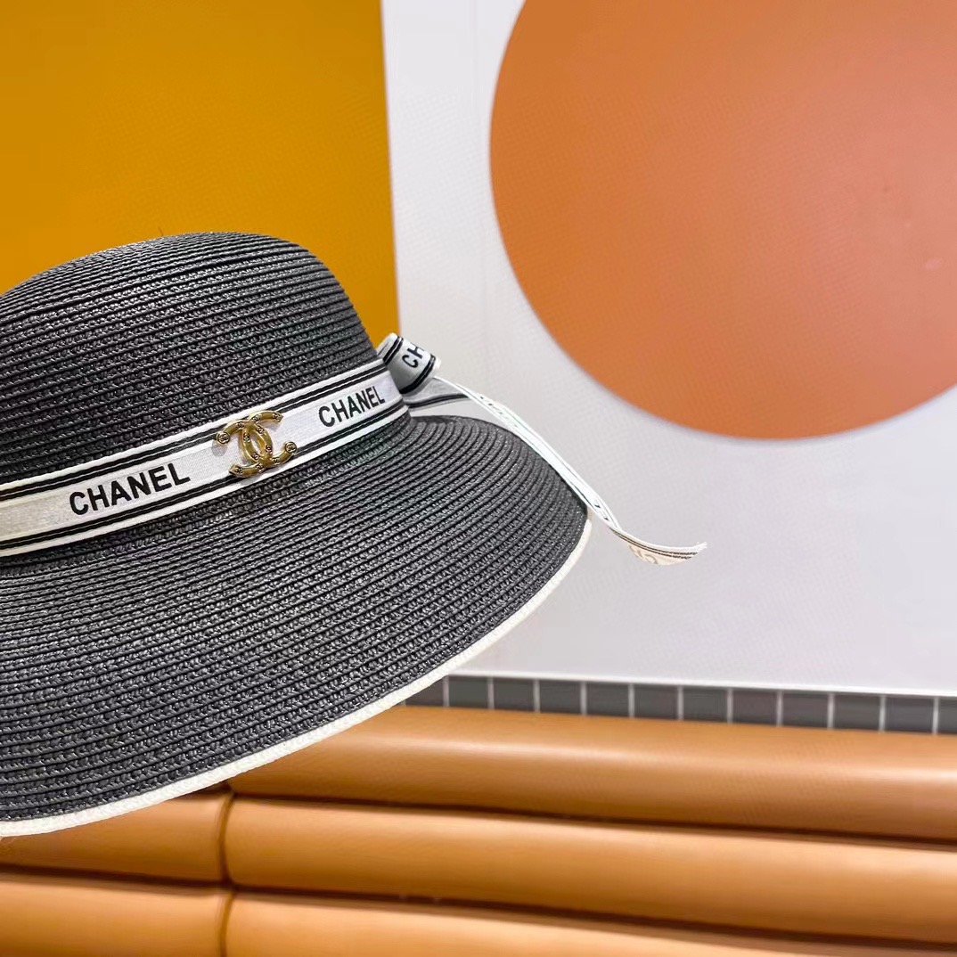     Chanel香奈儿灯笼草帽，高端定制，名媛必备，头围57cm