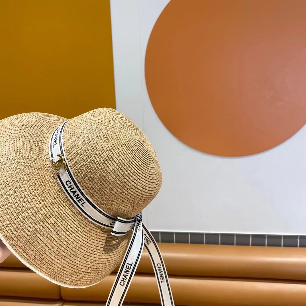     Chanel香奈儿灯笼草帽，高端定制，名媛必备，头围57cm