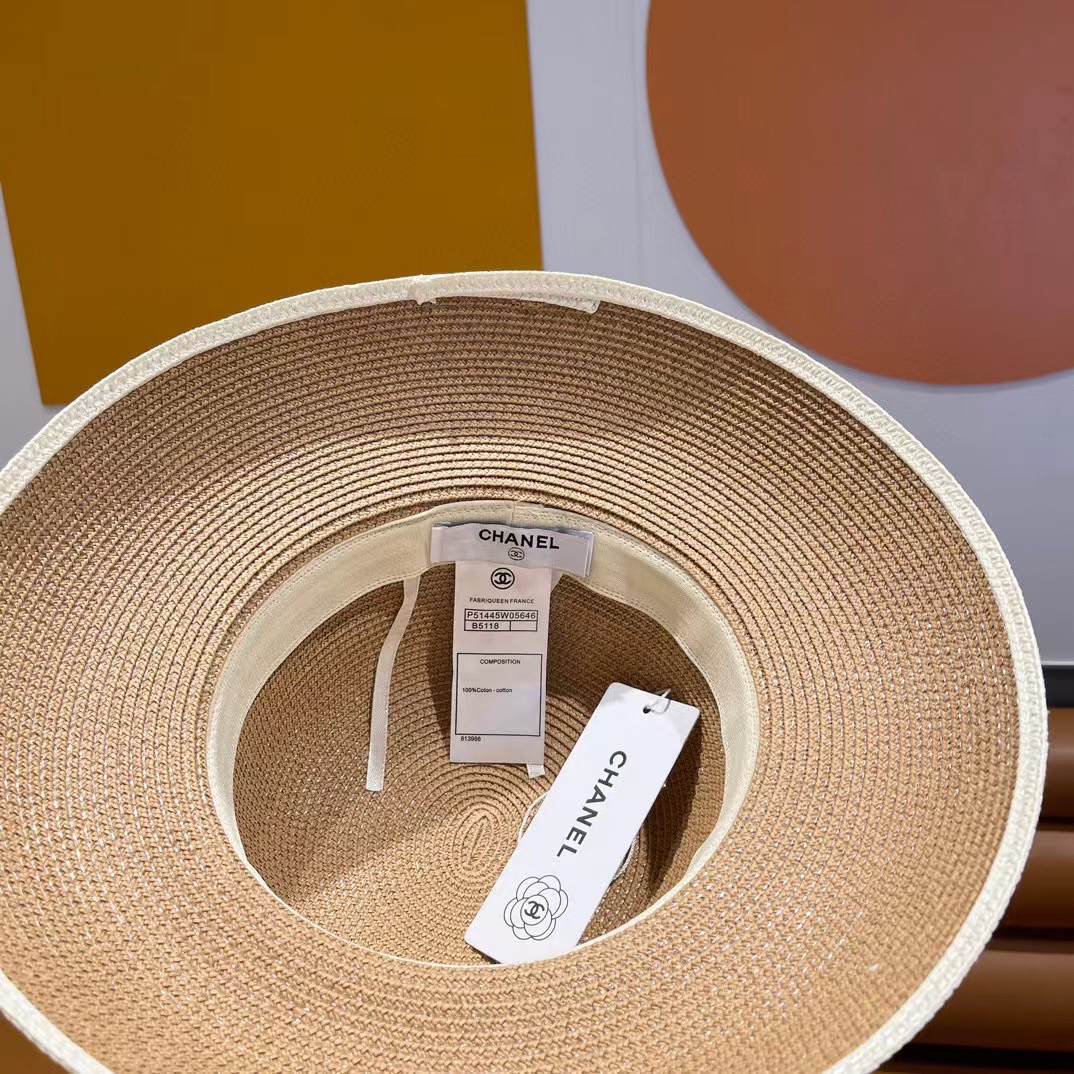     Chanel香奈儿灯笼草帽，高端定制，名媛必备，头围57cm