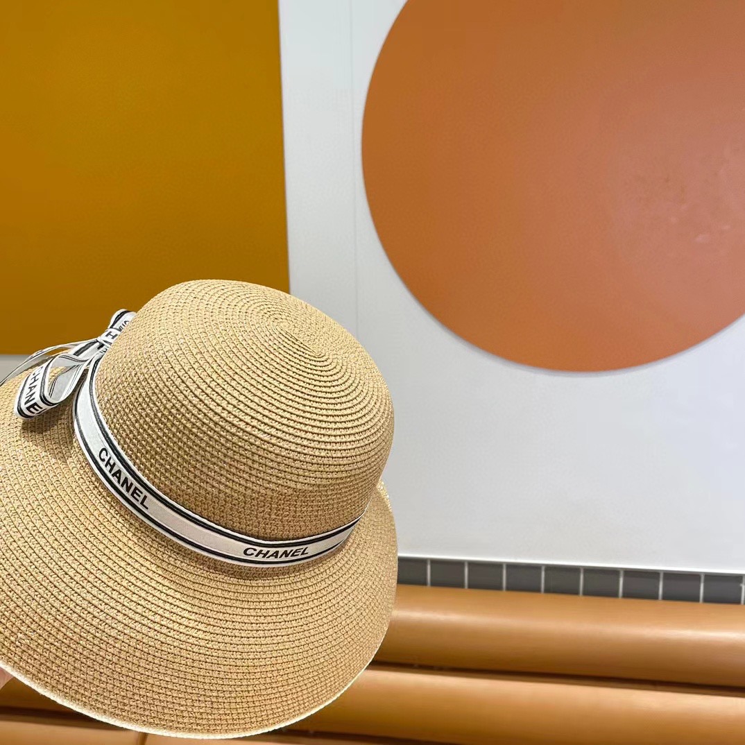     Chanel香奈儿灯笼草帽，高端定制，名媛必备，头围57cm