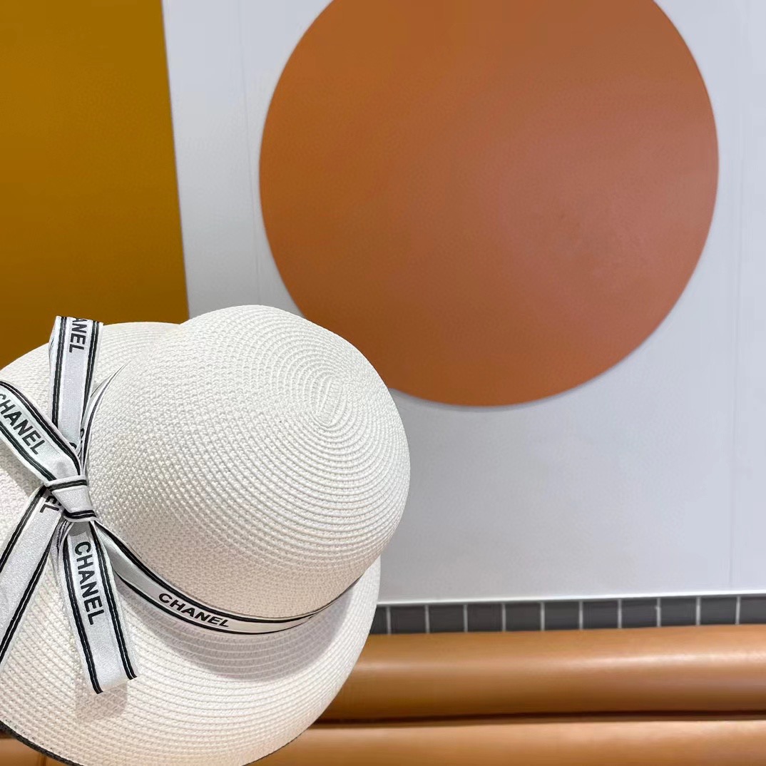     Chanel香奈儿灯笼草帽，高端定制，名媛必备，头围57cm
