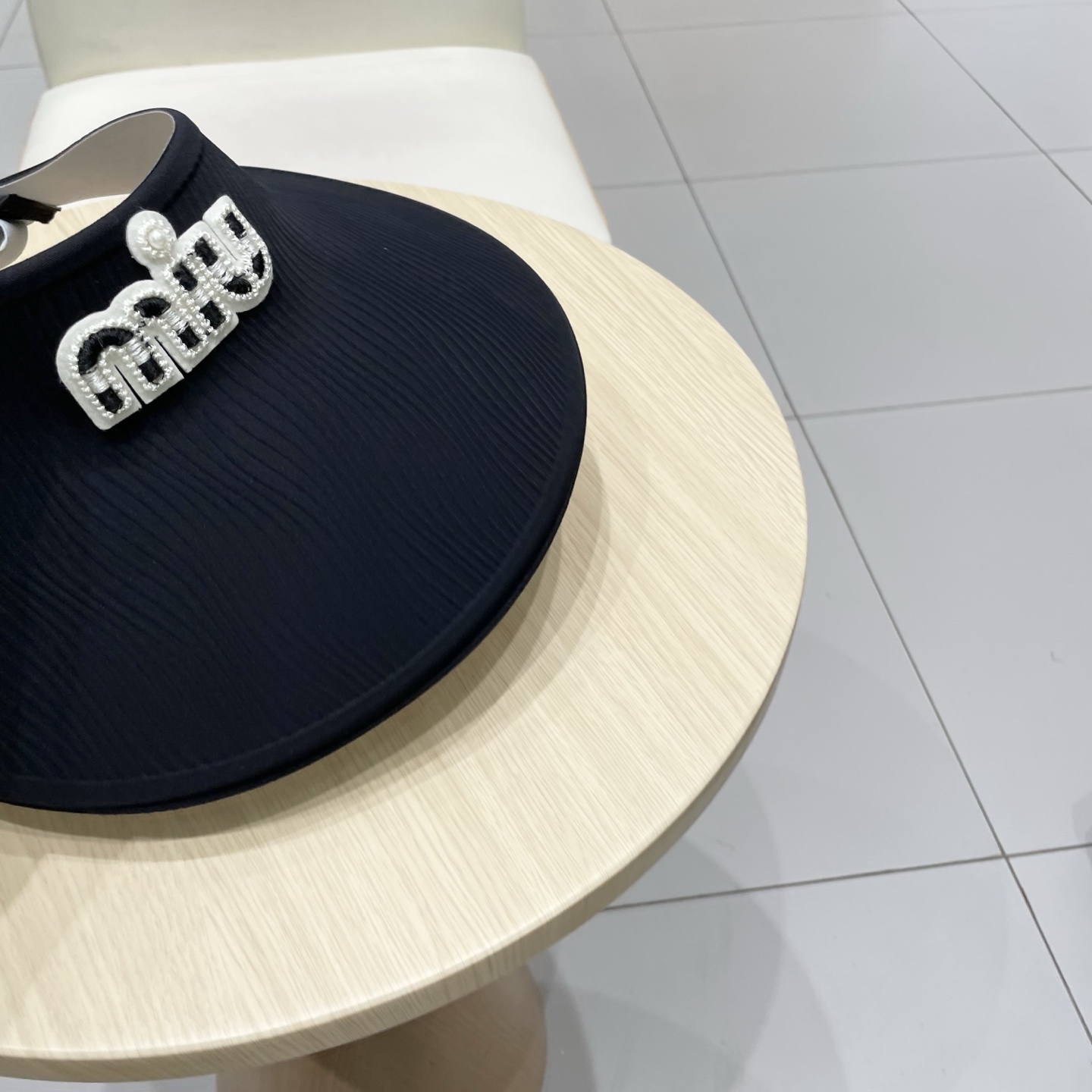  miumiu缪缪科技凉感无痕一体帽女夏季防紫外线空顶帽环绕式遮脸防晒太阳帽