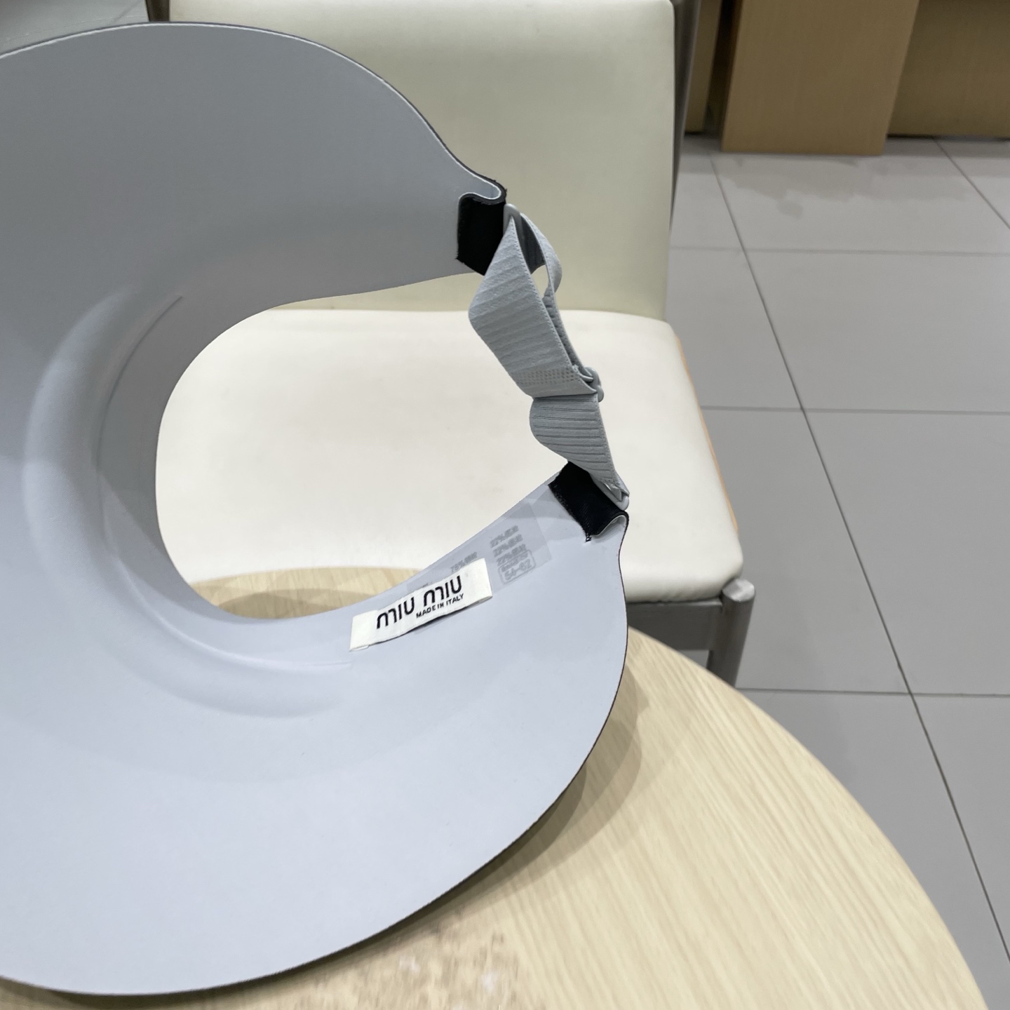  miumiu缪缪科技凉感无痕一体帽女夏季防紫外线空顶帽环绕式遮脸防晒太阳帽