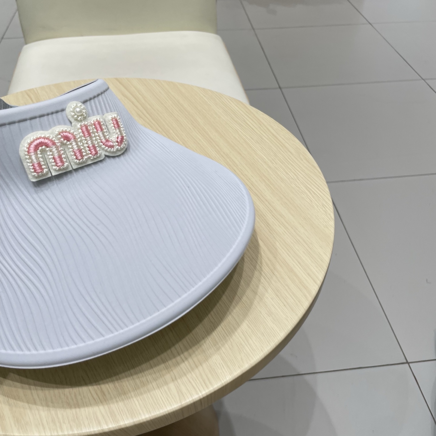  miumiu缪缪科技凉感无痕一体帽女夏季防紫外线空顶帽环绕式遮脸防晒太阳帽