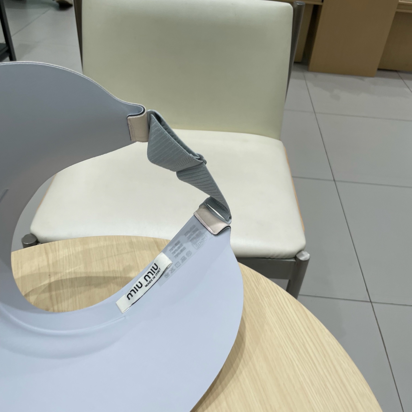  miumiu缪缪科技凉感无痕一体帽女夏季防紫外线空顶帽环绕式遮脸防晒太阳帽