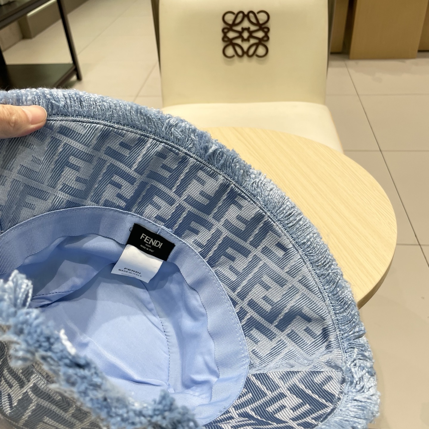  FENDI芬迪 老花系列渔夫帽 经典FF中古单品，气质穿搭单品，质量杠杠👍