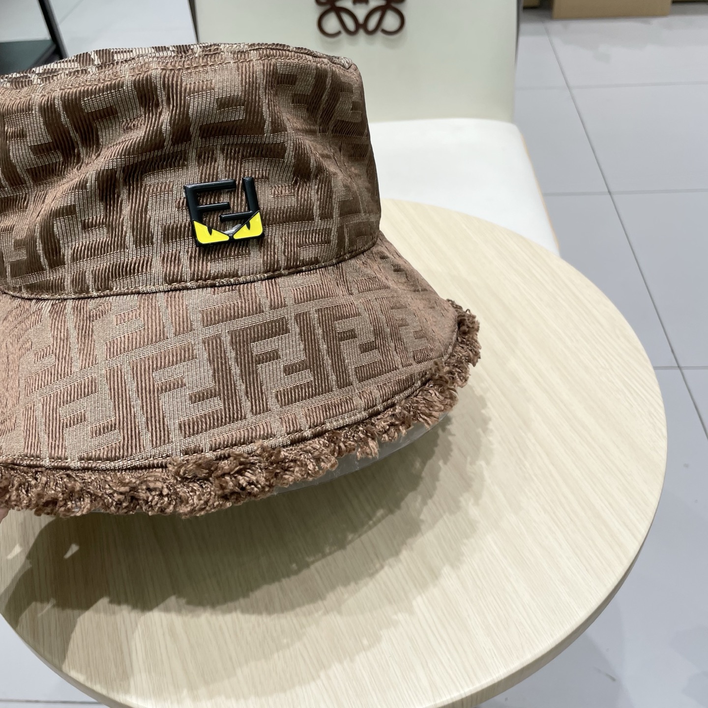  FENDI芬迪 老花系列渔夫帽 经典FF中古单品，气质穿搭单品，质量杠杠👍