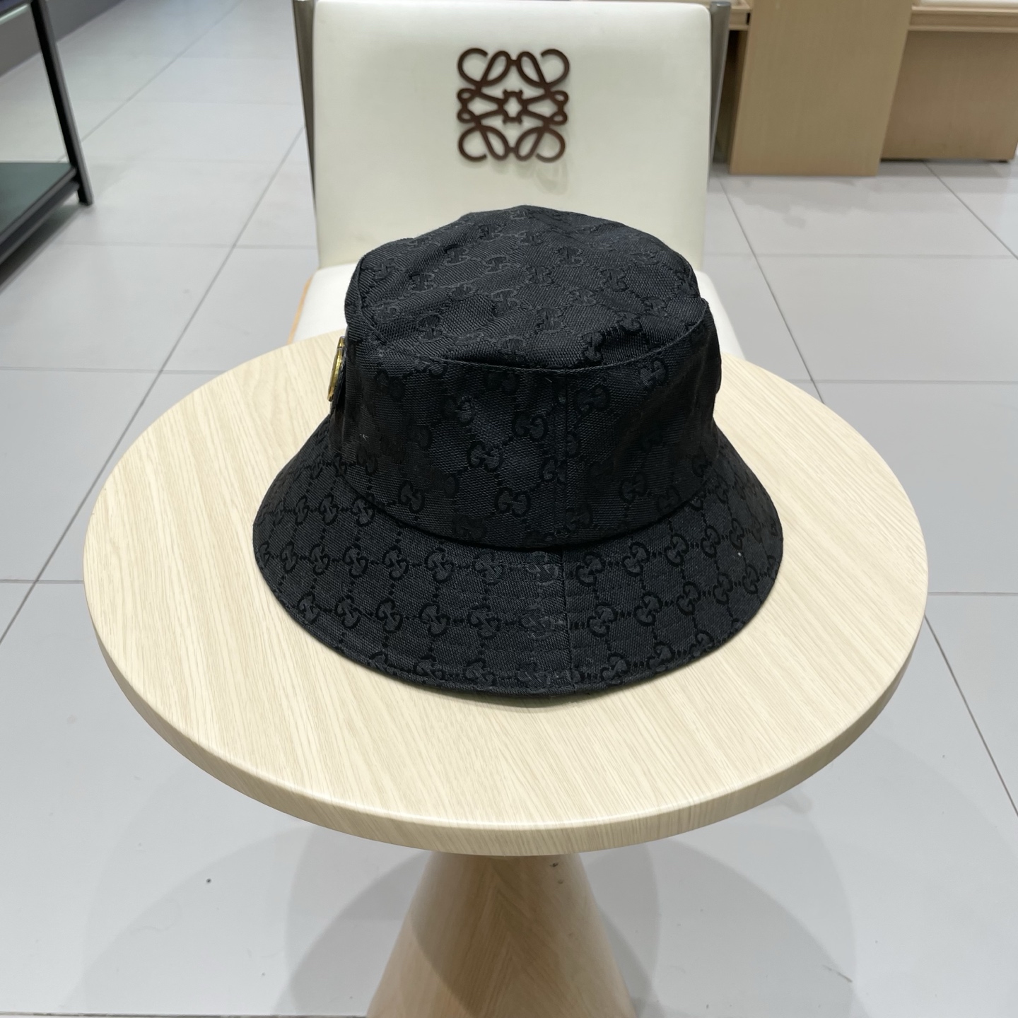  Gucci古奇原单渔夫帽，头围57cm