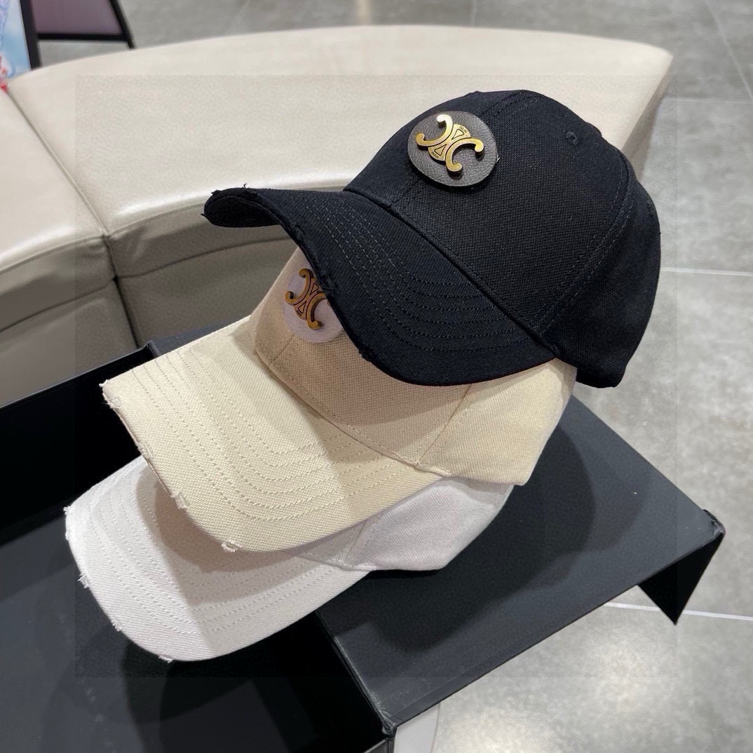 【CELINE赛琳】2024春夏款新款简约棒球帽，新款出货，大牌款超好搭配，赶紧入手！