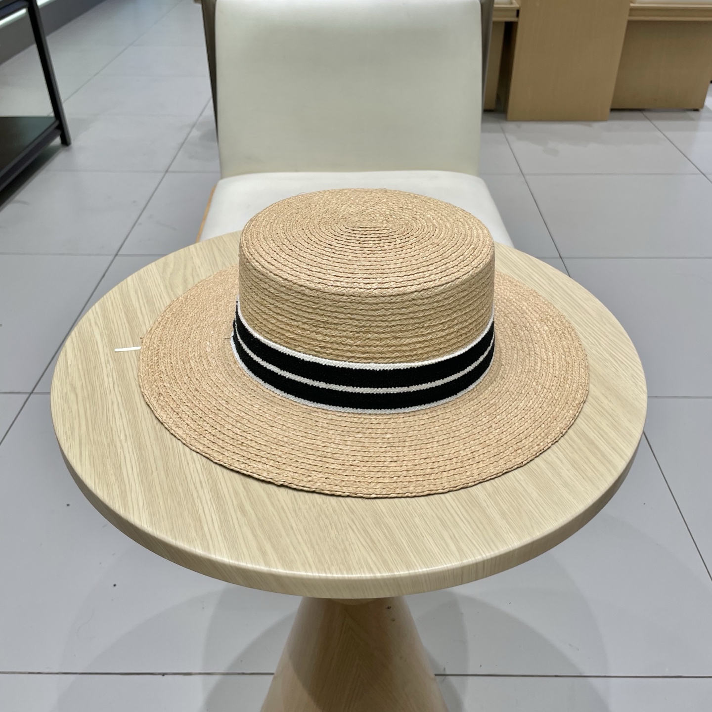  Prada普拉达新款拉菲草帽，头围57cm