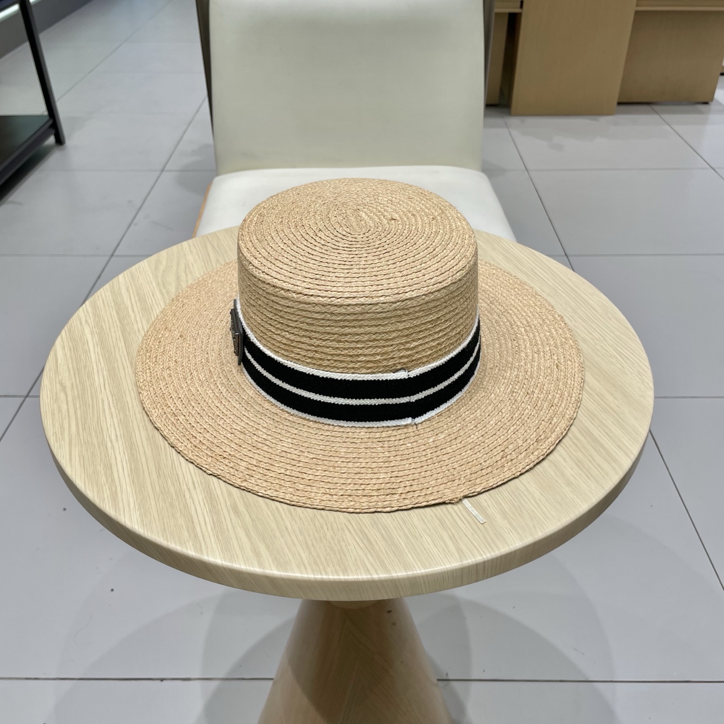  Prada普拉达新款拉菲草帽，头围57cm