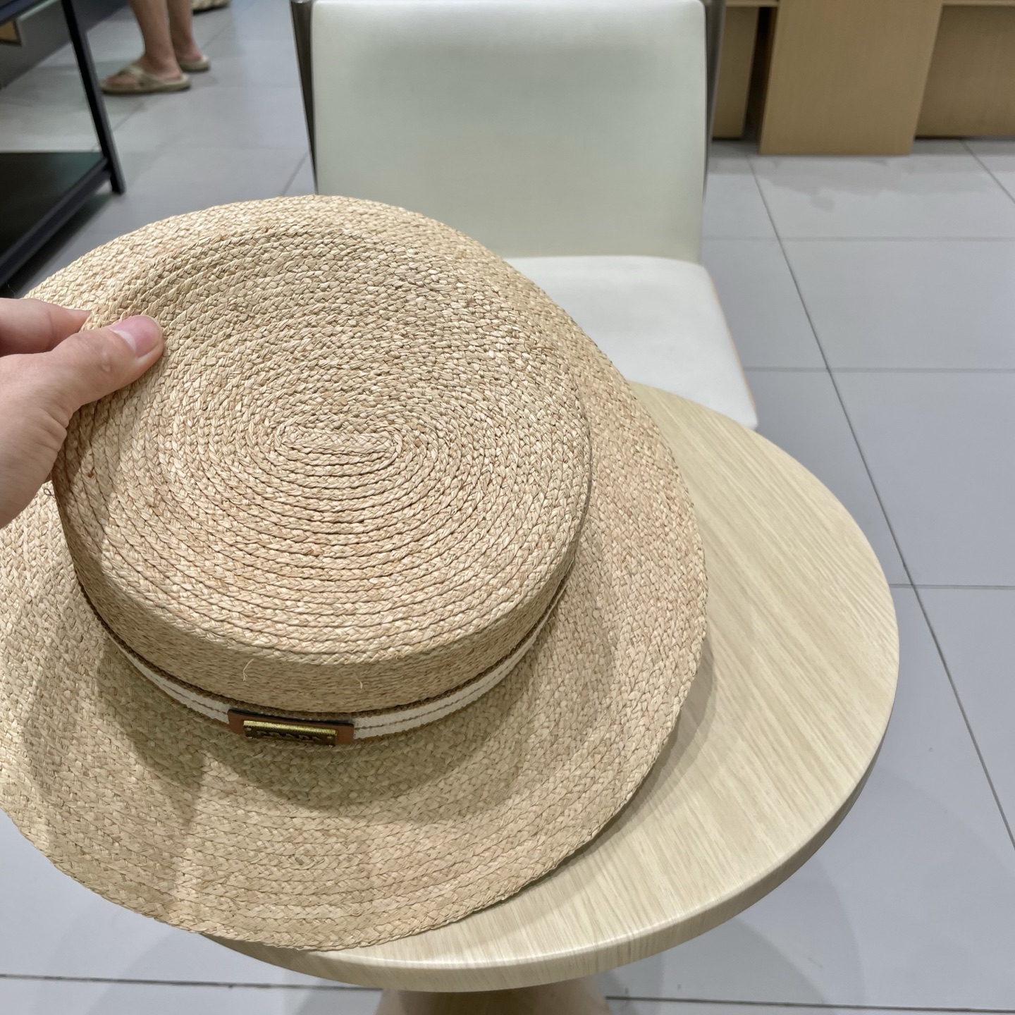  Prada普拉达新款拉菲草帽，头围57cm