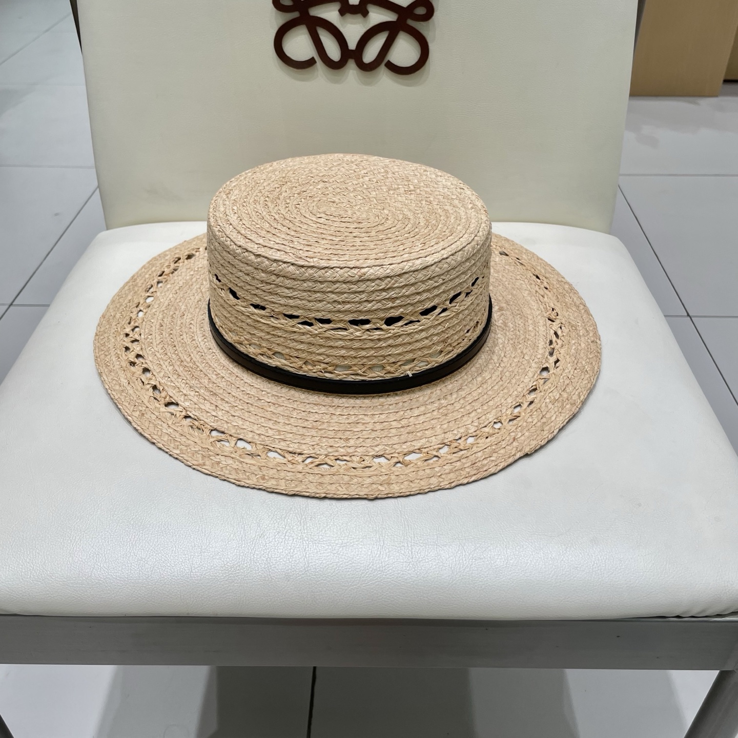  LV新款拉菲草帽，镂空设计，旅游必备，头围57cm