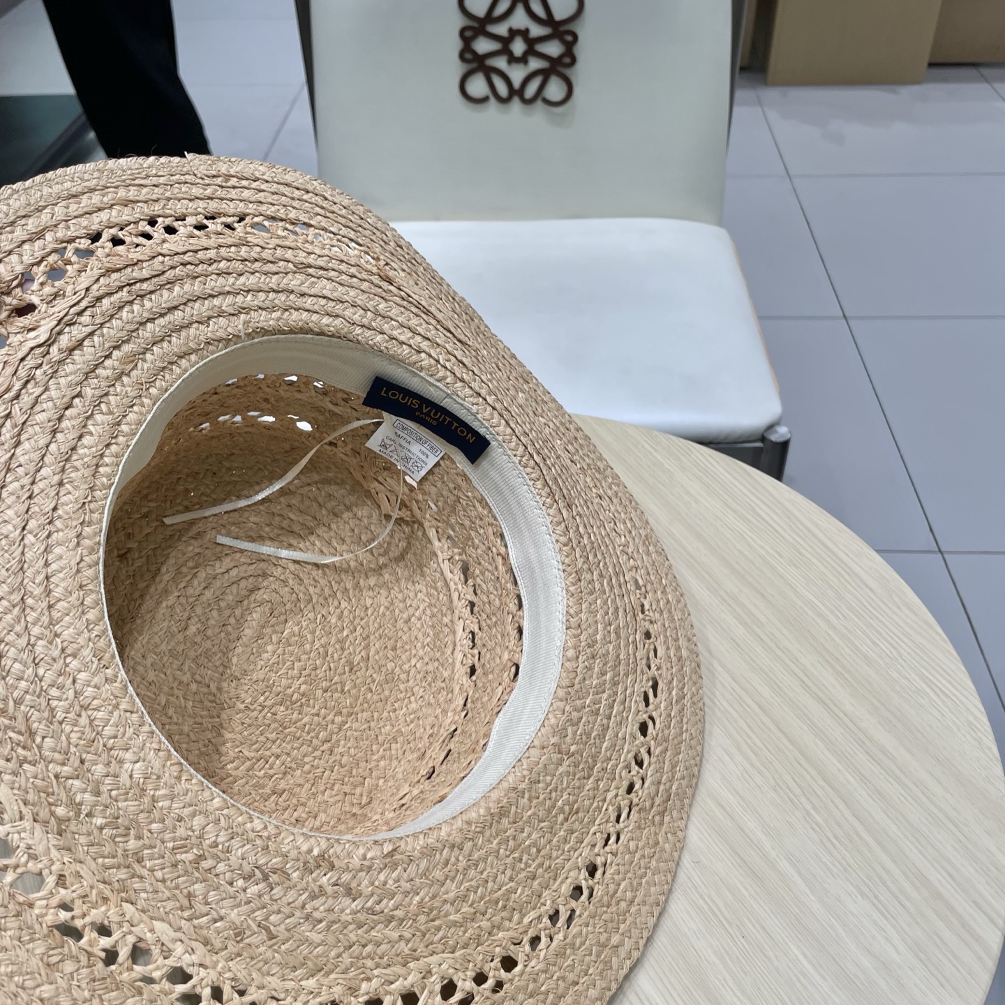  LV新款拉菲草帽，镂空设计，旅游必备，头围57cm