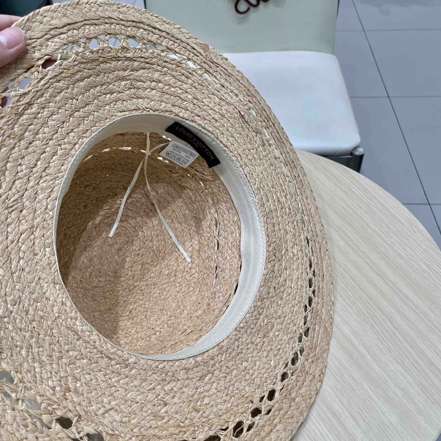  LV新款拉菲草帽，镂空设计，旅游必备，头围57cm