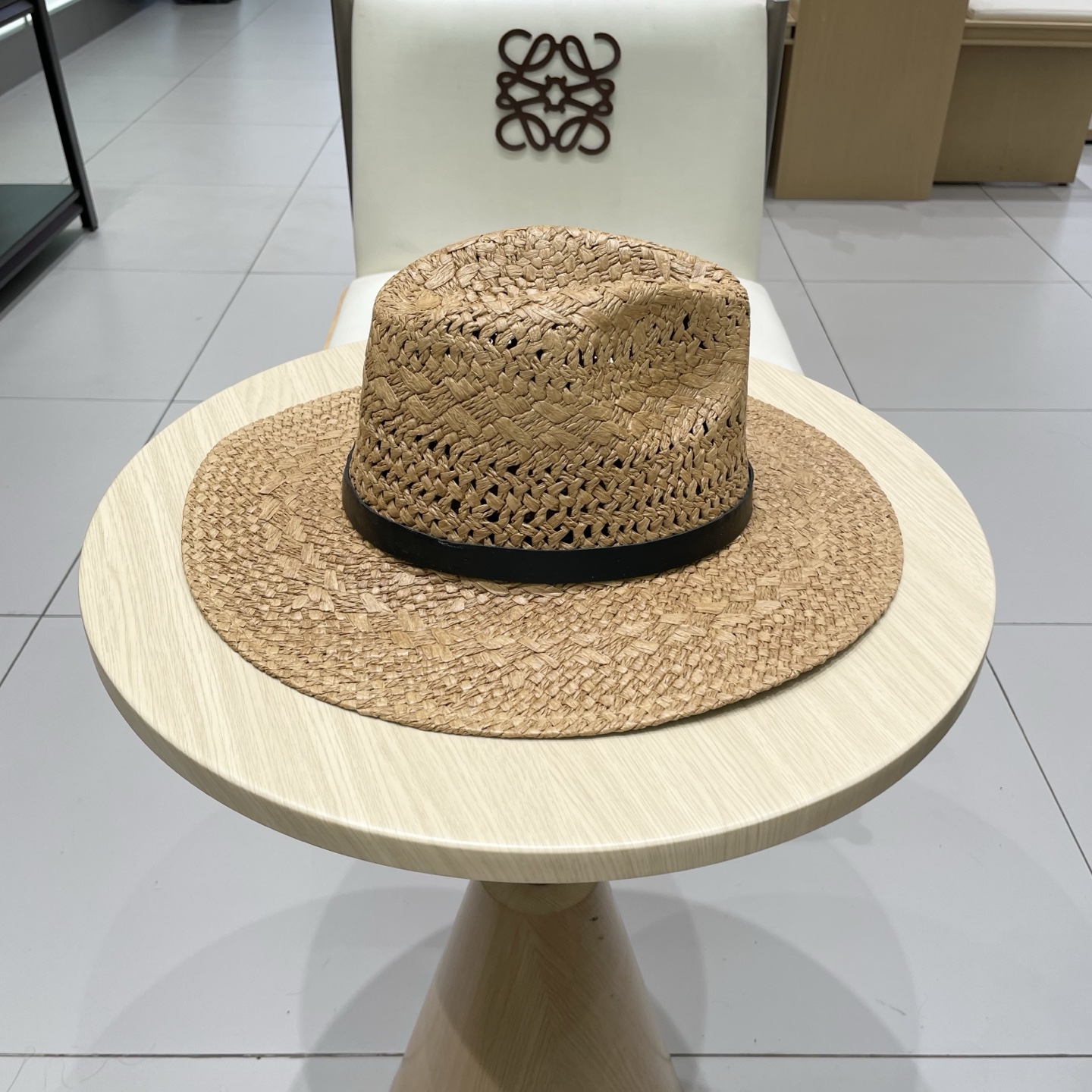   chanel香奈儿男女草帽镂空大帽檐遮阳帽情侣夏季爵士帽男女通用巴拿马帽礼帽