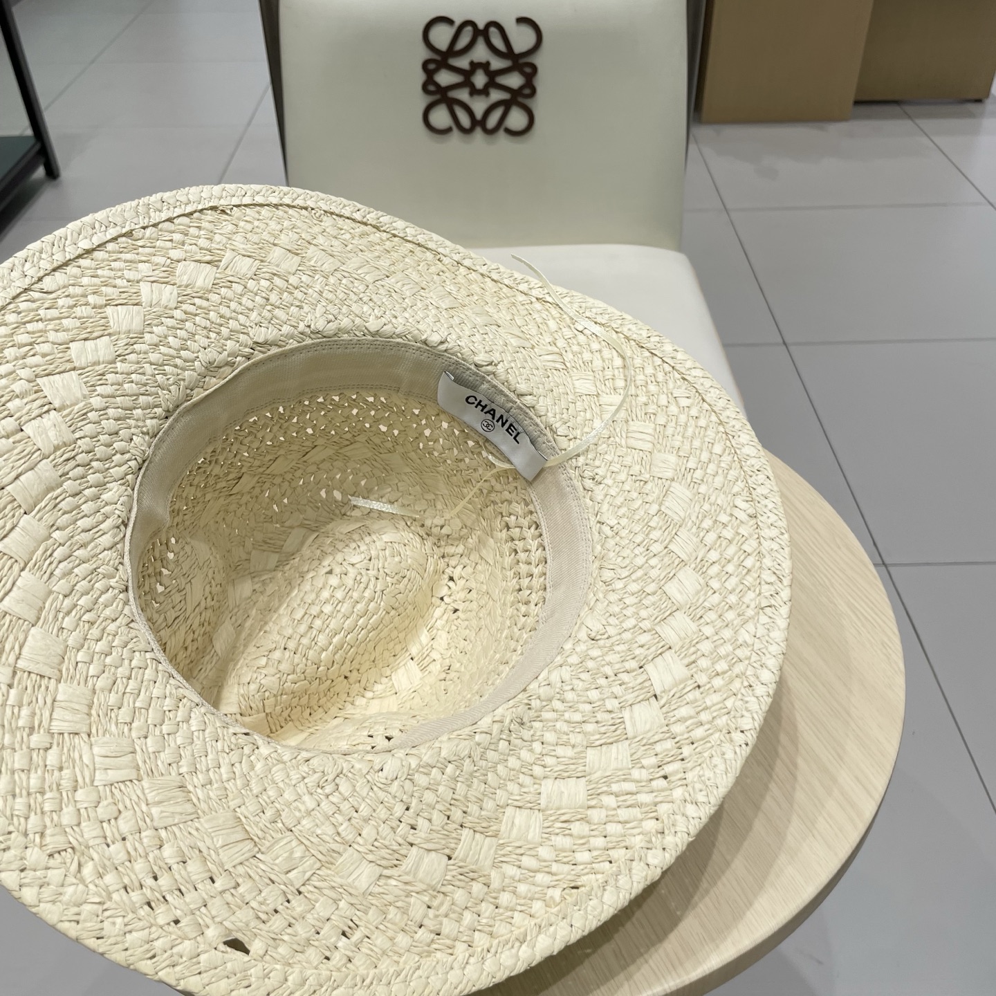   chanel香奈儿男女草帽镂空大帽檐遮阳帽情侣夏季爵士帽男女通用巴拿马帽礼帽