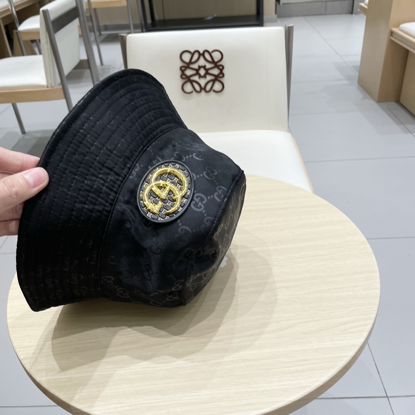 【GUCCI古奇】2025新款双面专柜渔夫帽，新款出货，大牌款超好搭配，赶紧入手！