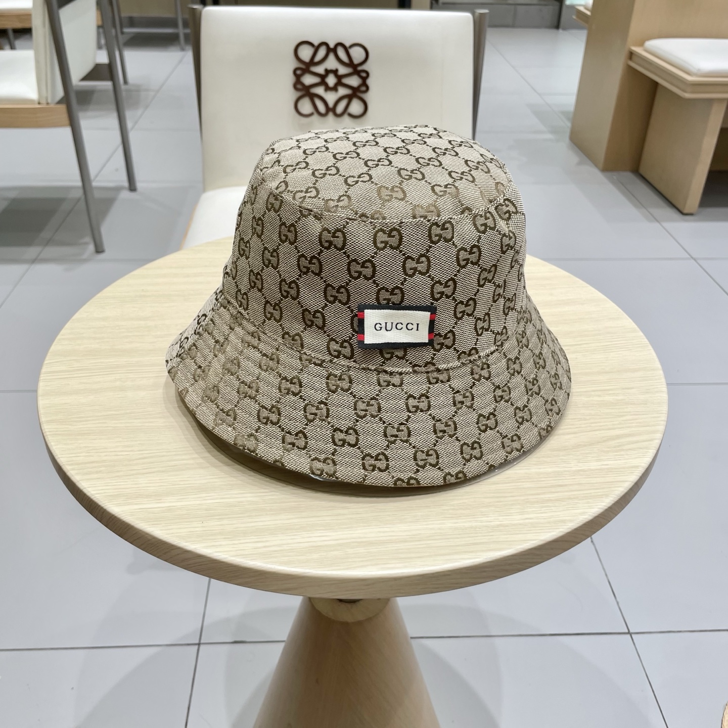 【GUCCI古奇】2025新款双面专柜渔夫帽，新款出货，大牌款超好搭配，赶紧入手！