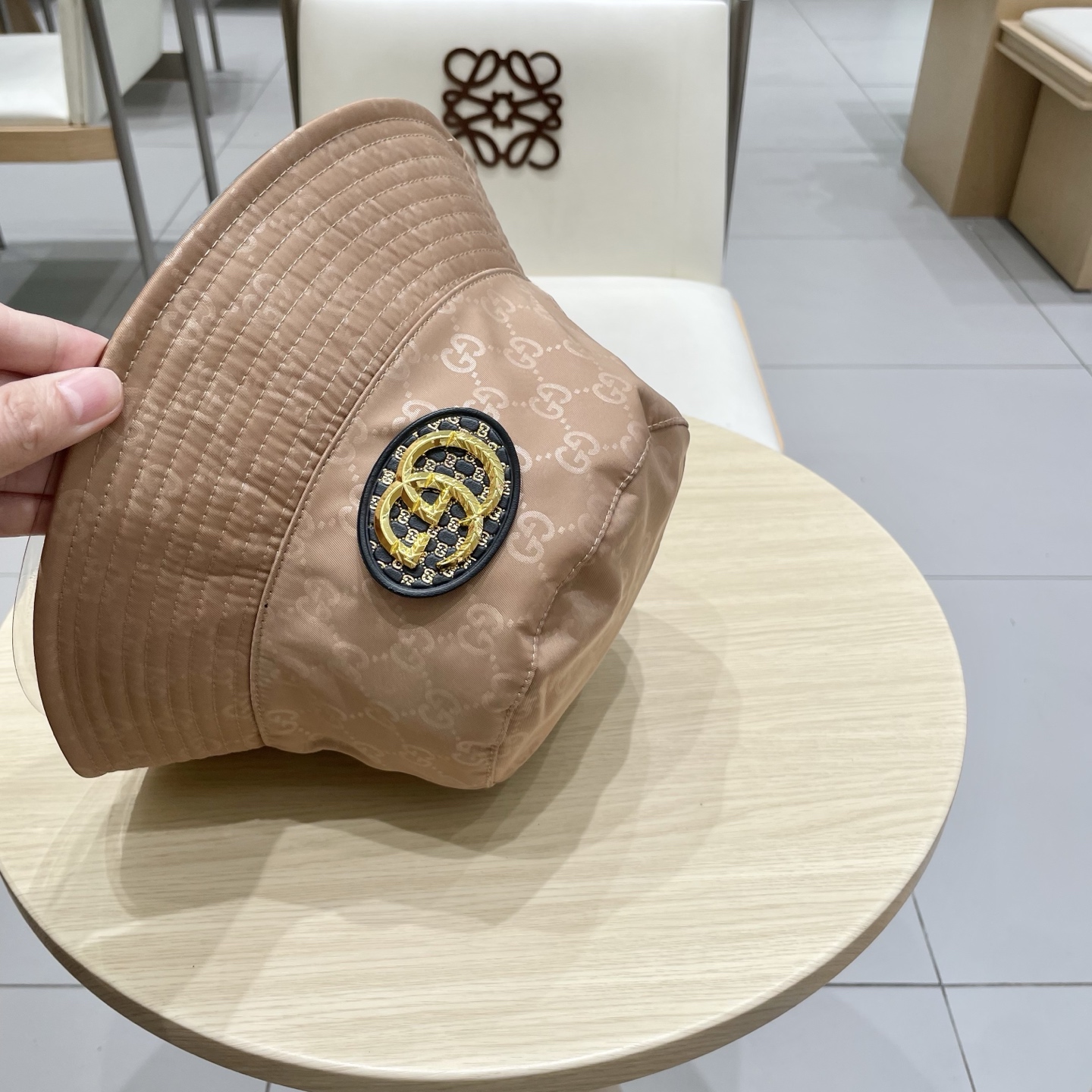 【GUCCI古奇】2025新款双面专柜渔夫帽，新款出货，大牌款超好搭配，赶紧入手！